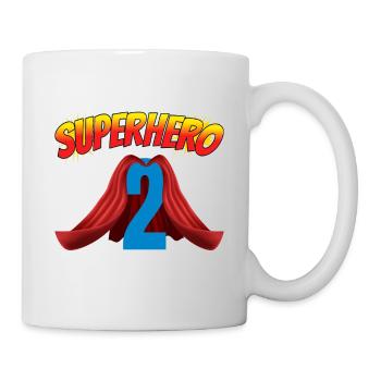 Ce petit super-héros a 2 ans - Mug blanc - blanc - Droite