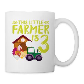 This small farmer is 3 farm thematic - Mug - white - Right