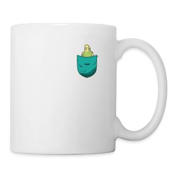 Wellensittich Tasche Papagei Vogel Wellensittich - Tasse - Weiß - Rechts