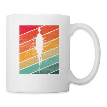 Retro Rudern Crew Boot - Cool Rower Row Team Pun - Tasse - Weiß - Rechts