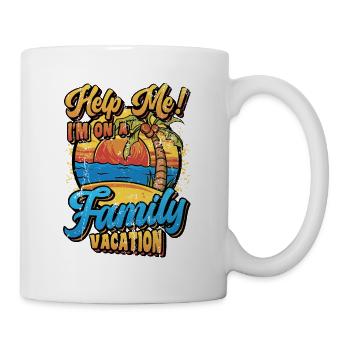 Aidez-moi, vacances amusantes en famille 2022 - Mug blanc - blanc - Droite
