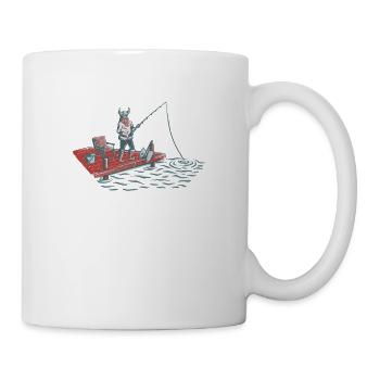 Angler - Tasse - Weiß - Rechts