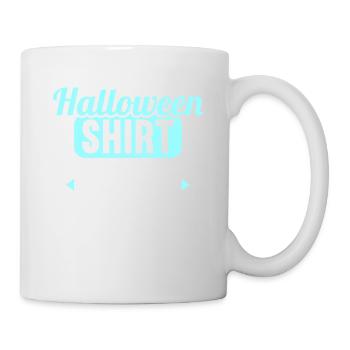 Halloween Shirt wie normales Shirt mit mir drin - Tasse - Weiß - Rechts