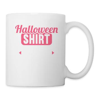 Halloween Shirt wie normales Shirt mit mir drin - Tasse - Weiß - Rechts