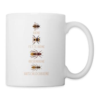 Bee Biene Honig Imker Imkerin Insekten Bienen - Tasse - Weiß - Rechts