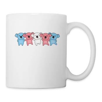 Drapeau transgenre Pride LGBTQ Sweet Koala - Mug blanc - blanc - Droite