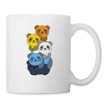 Aroace Flag Pride LGBTQ Mignon Panda Bunch - Mug blanc - blanc - Droite