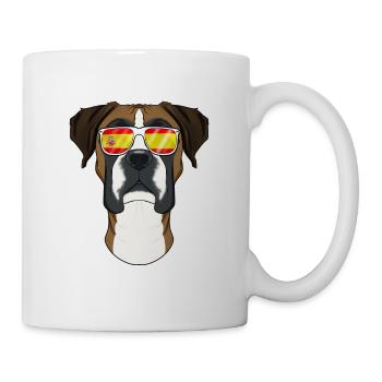 Boxer I Spain Sunglasses I Spanish Flag - Tasse - Weiß - Rechts