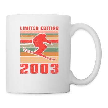 Ski Biathlon Skifahrer Skifahrerin Geburtstag 2003 - Tasse - Weiß - Rechts