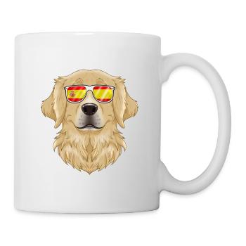 Golden Retriever I Spain Sunglasses I Spanish Flag - Tasse - Weiß - Rechts