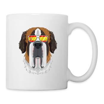 Saint Bernard I Spain Sunglasses I Spanish Flag - Tasse - Weiß - Rechts