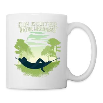Natur Hängematte entspannen Rentner - Tasse - Weiß - Rechts