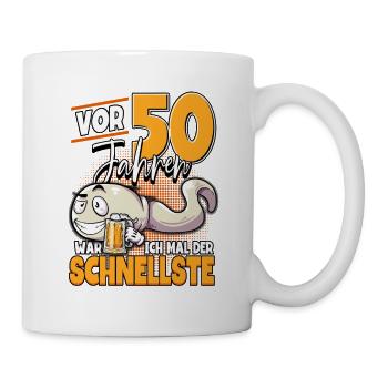50. Geburtstag Vor 50 Jahren war ich mal der - Tasse - Weiß - Rechts