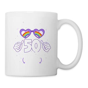 50. Geburtstag So gut kann man mit 50 aussehen - Tasse - Weiß - Rechts