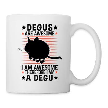 Degus are fantastic rodent Ordinary Degu - Mug - white - Right