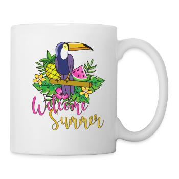 Welcome Summer - Tasse - Weiß - Rechts