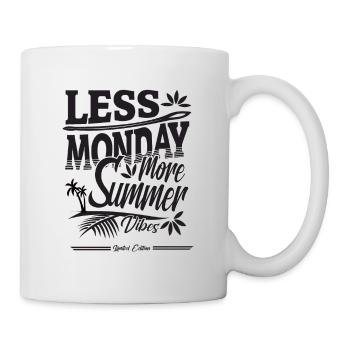 less monday more Summer Gift - Mug - white - Right