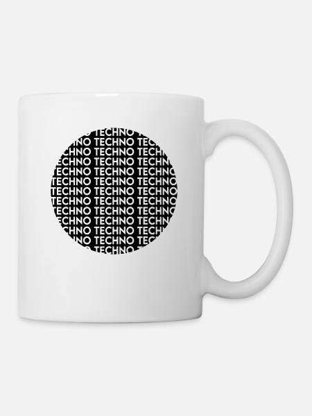 Techno - Tasse - Weiß