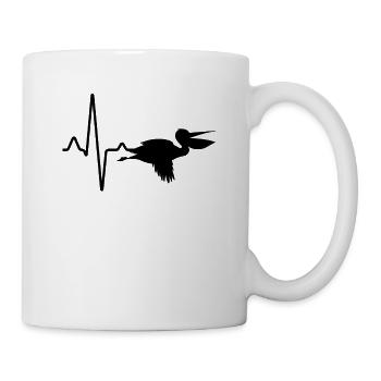 Pelikan Heartbeat - Mug blanc - blanc - Droite