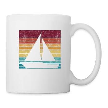Meine Urlaubspläne Ansegeln Boot Meerliebhaber - Tasse - Weiß - Rechts