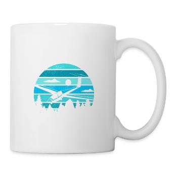 Entspannung in der Luft Segelfliegen Segelflug - Tasse - Weiß - Rechts