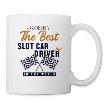 Best Slot Car Driver World Car Drag Racing Slot - Mug - white - Right