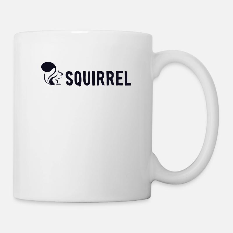Squirrel Fuchshörnchen Grauhörnchen Squirrel - Tasse - Weiß