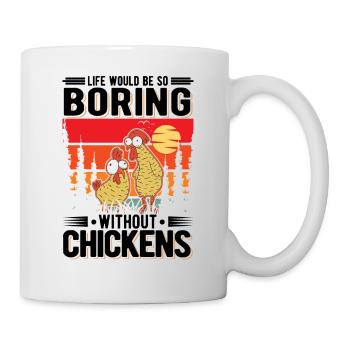 Poulailler de producteur de cadeaux de poulet - Mug blanc - blanc - Droite