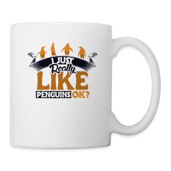 I Really Like Penguins King Emperor Sea Bird - Mug - white - Right