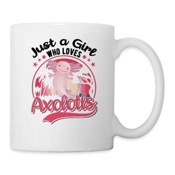Juste une fille qui aime Axolotls Tail Lurch - Mug blanc - blanc - Droite