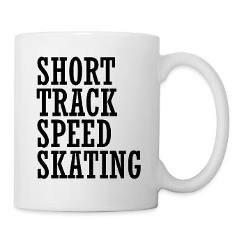 Short Track Speed Skating Funny Speed Skater - Mug - white - Right