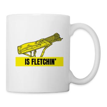 Bogenschütze und Zielscheiben Design Lustiges - Tasse - Weiß - Rechts