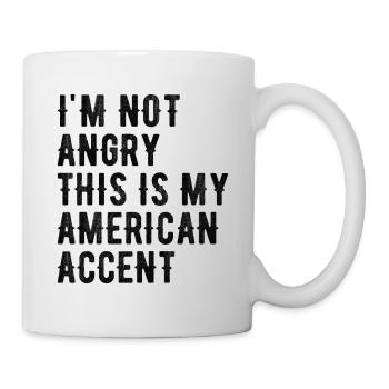 Je ne suis pas méchant, mon accent américain - Mug blanc - blanc - Droite