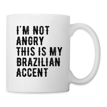 Je ne suis pas méchant, mon accent brésilien - Mug blanc - blanc - Droite