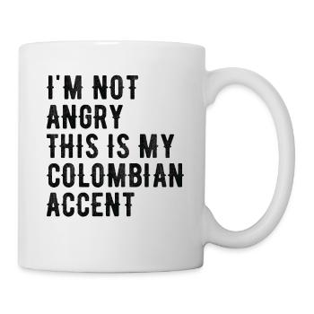 Je ne suis pas méchant, mon accent colombien - Mug blanc - blanc - Droite