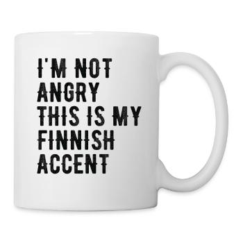 Je ne suis pas méchant, mon accent finlandais - Mug blanc - blanc - Droite