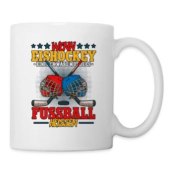Eishockey Lustig - Tasse - Weiß - Rechts