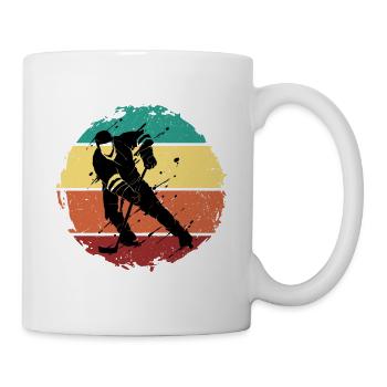 Maillot de hockey sur glace Vintage - Mug blanc - blanc - Droite