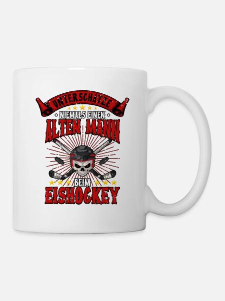 Eishockey Männer - Tasse - Weiß