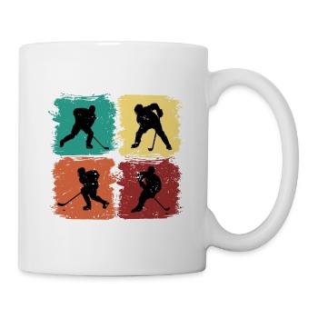 Maillot de hockey sur glace Vintage - Mug blanc - blanc - Droite
