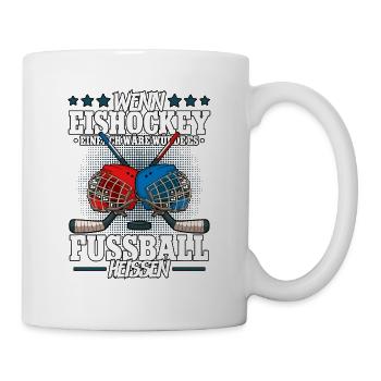 Eishockey Lustig - Tasse - Weiß - Rechts