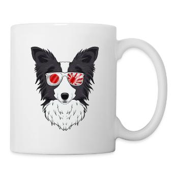 Border Collie Japan Sunglasses I Japanese Flag - Tasse - Weiß - Rechts