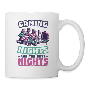 Game Nerd Spielkonsole Gaming zocken Gamepad - Tasse - Weiß - Rechts