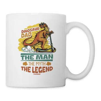 Dinosaur Dad The Man The Myth The Legend - Tasse - Weiß - Rechts