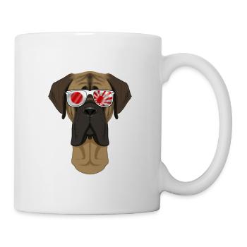 Mastiff Japan Sunglasses I Japanese Flag - Tasse - Weiß - Rechts