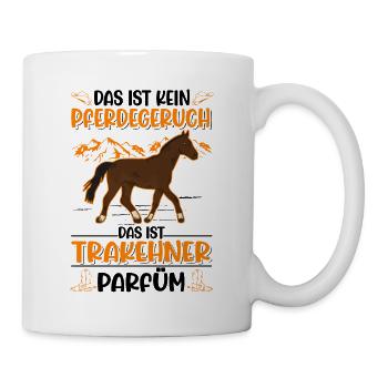 Trakehner Parfüm - Tasse - Weiß - Rechts
