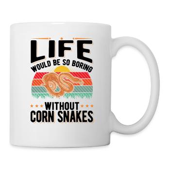Corn Snake Cadeau Corn Snake - Mug blanc - blanc - Droite