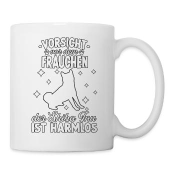 Lustiges Shiba Inu Hundesport Hundeliebe Frauchen - Tasse - Weiß - Rechts