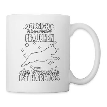 Frenchie Mama Französische Bulldogge Frauchen - Tasse - Weiß - Rechts