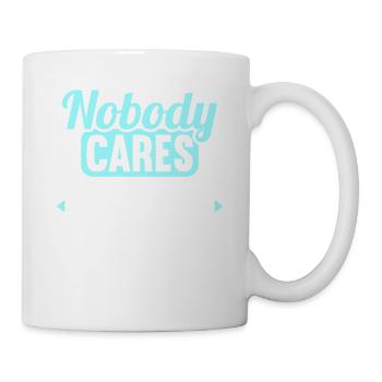 Personne ne se soucie de votre maillot de basket-ball - Mug blanc - blanc - Droite